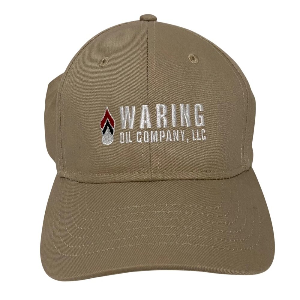 Waring Oil‎ Company LLC Adjustable Hat Cap Beige Advertising Petroliana Otto